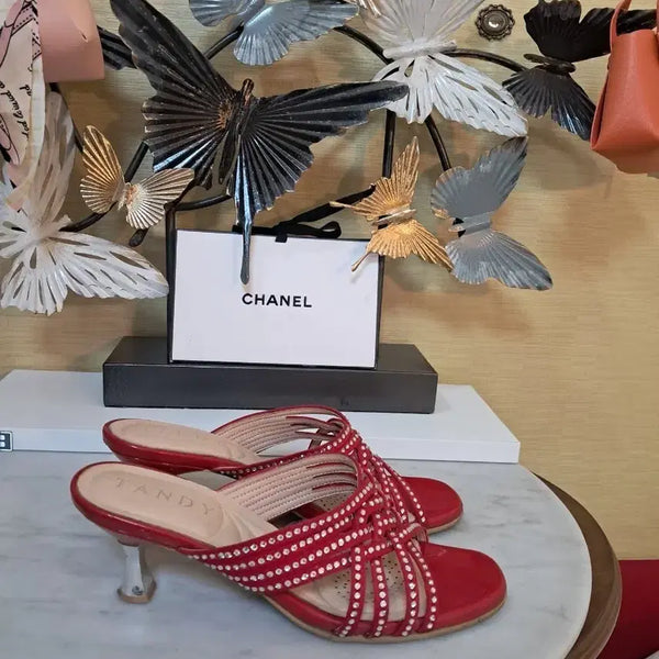 [BUNJANG] Tandi Cubic Mule Women's Sandals / (240)탠디 큐빅뮬  여성샌들