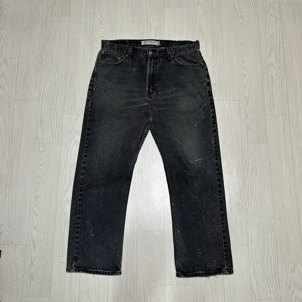 [BUNJANG] Levi's 505 Washed Black Denim Jeans / [36] levis 리바이스505 블랙 흑청진