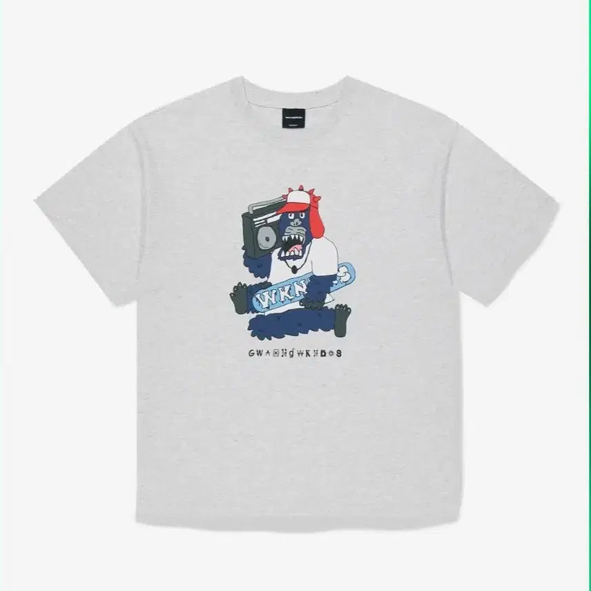 [BUNJANG] Wecanders SNARL BOOMBOX T-Shirt Grey / [L] 새상품 위캔더스 SNARL BOOMBOX 티셔츠 그레이