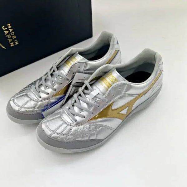[BUNJANG] Mizuno Morelia Sala Japan Indoor Football Shoes Silver / 미즈노 모렐리아 살라 제팬 250 풋살화 실버 새상품 레어 판매