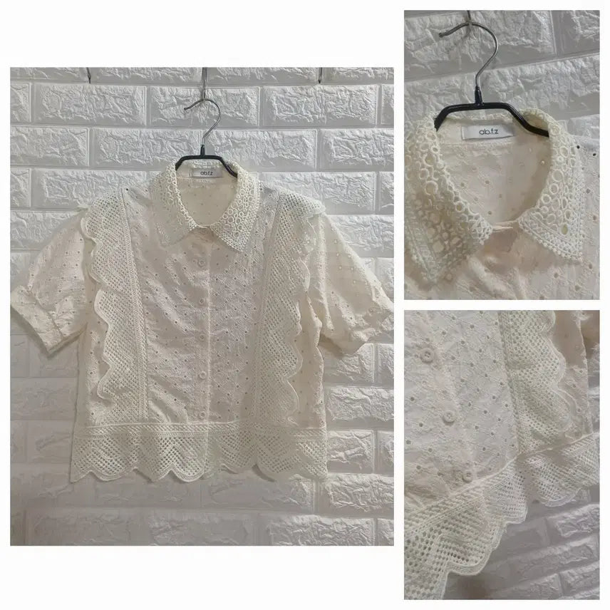[BUNJANG] ab.f.z Lace Punching Blouse / ab.f.z 레이스 펀칭블라우스