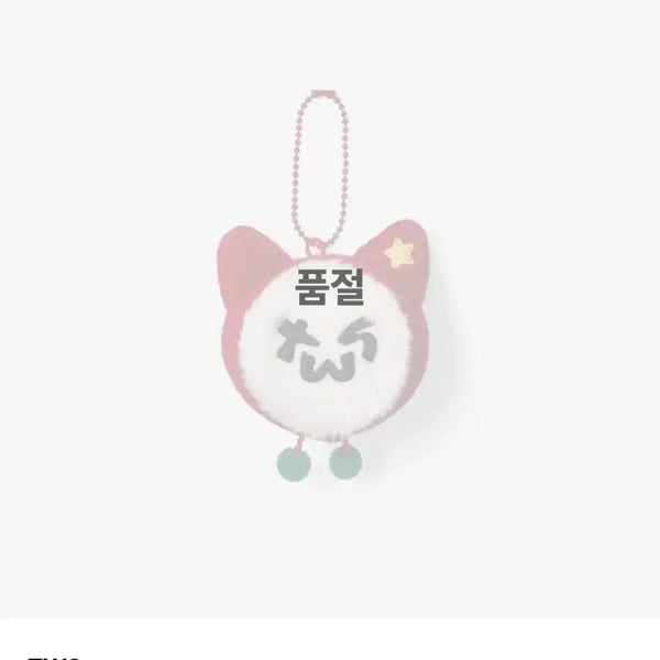 [BUNJANG] TWS Ttuni Holiday Santa Face Plush Keychain / 투어스 투냥이 홀리데이 크리스마스 산타 페이스인형 키링