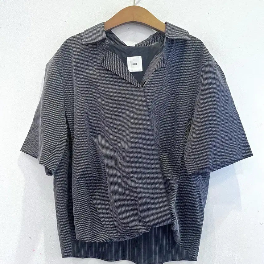 [BUNJANG] Kuho Italian Cotton-Silk Short-Sleeve Shirt / ~66프리) 구호 이탈리아 코튼실크 반팔 셔츠 판매합니다!