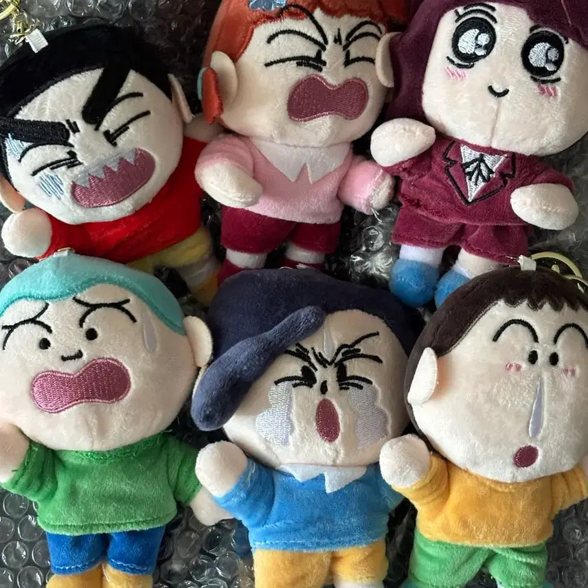 [BUNJANG] Crayon Shin-chan Crayon Shin-chan Plush Keychain Bundle Set / 짱구는 못말려 짱구인형키링 일괄 판매 / 맹구 / 철수 / 유리 / 훈이 / 수지 / 짱구