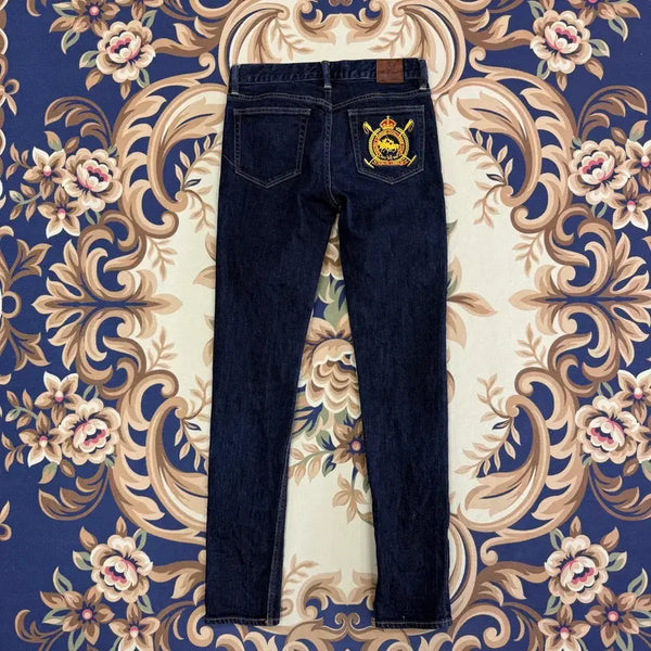 [BUNJANG] Polo Ralph Lauren Blue Label Embroidered Denim Pants Size 27 / (27)폴로 랄프로렌 Polo ralph lauren 블루라벨 데님팬츠