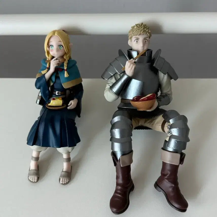 [BUNJANG] Dungeon Meshi Noodle Stopper Figure Set: Marcille & Laios (Furyu) / 던전밥 누들스토퍼 피규어 마르실 라이오스 후류