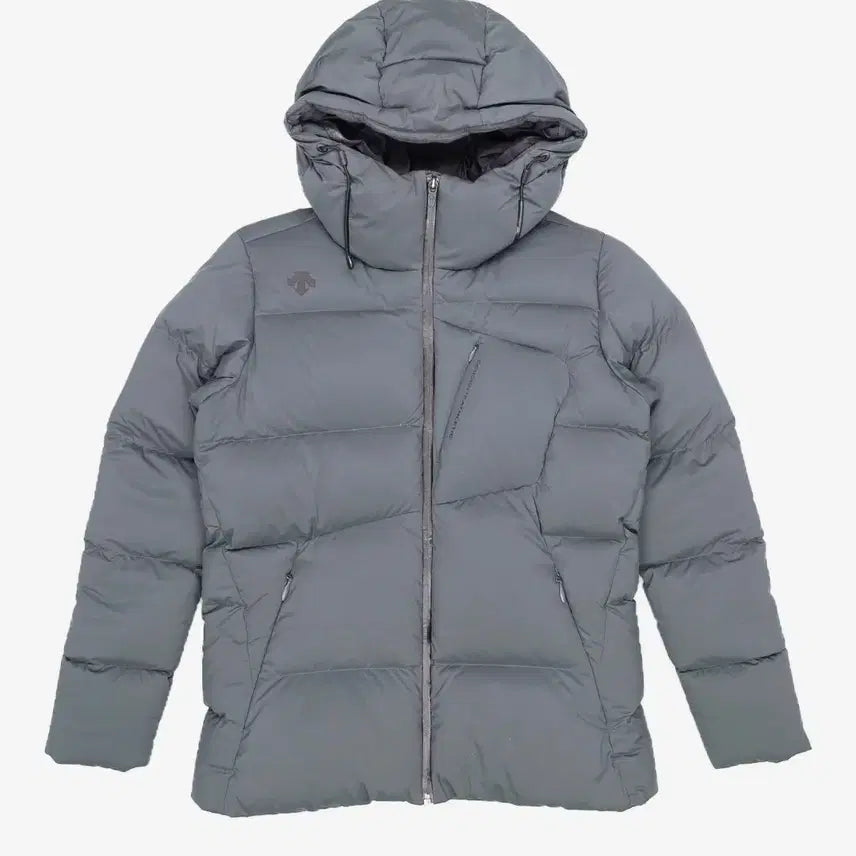 [BUNJANG] Descente Puffer Short Padding Gray / 데상트 푸퍼 숏패딩 그레이