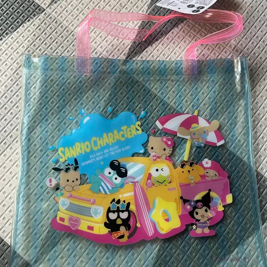[BUNJANG] Sanrio Characters Beach Bag / 일본 산리오 캐릭터즈 비치백