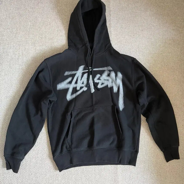 [BUNJANG] Stussy Digi Stock Hoodie Black / 스투시 디지 스탁 후드 블랙