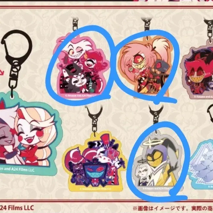 [BUNJANG] Hazbin Hotel Gacha Keyring Bundle Set / 해즈빈 호텔 가챠 키링
