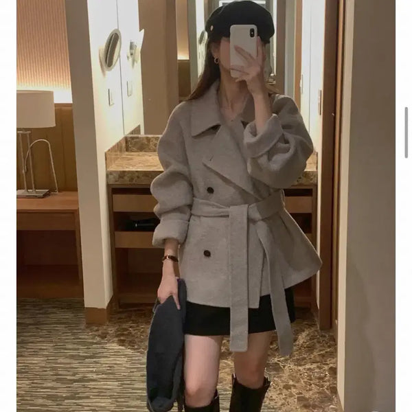 [BUNJANG] Hermon Ruby 100% Wool Handmade Coat / 헤르몬 루비 울100 핸드메이드 코트