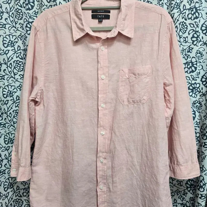 [BUNJANG] TATE Pink Linen Shirt Size 100 / 테이트 핑크 린넨 셔츠 100
