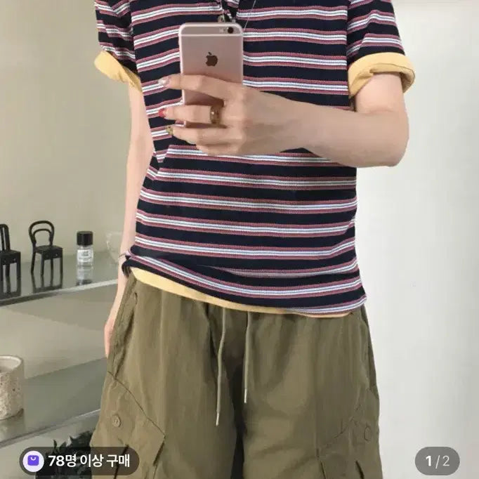 [BUNJANG] Peanuts Days Aints Henlyneck T Navy / 피넛데이즈 에인츠 헨리넥 T 네이비