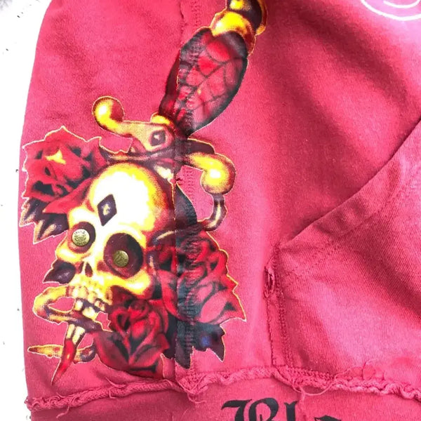 [BUNJANG] Black Label Skull Hoodie Zip-Up / Blac Label 스컬 후드 집업