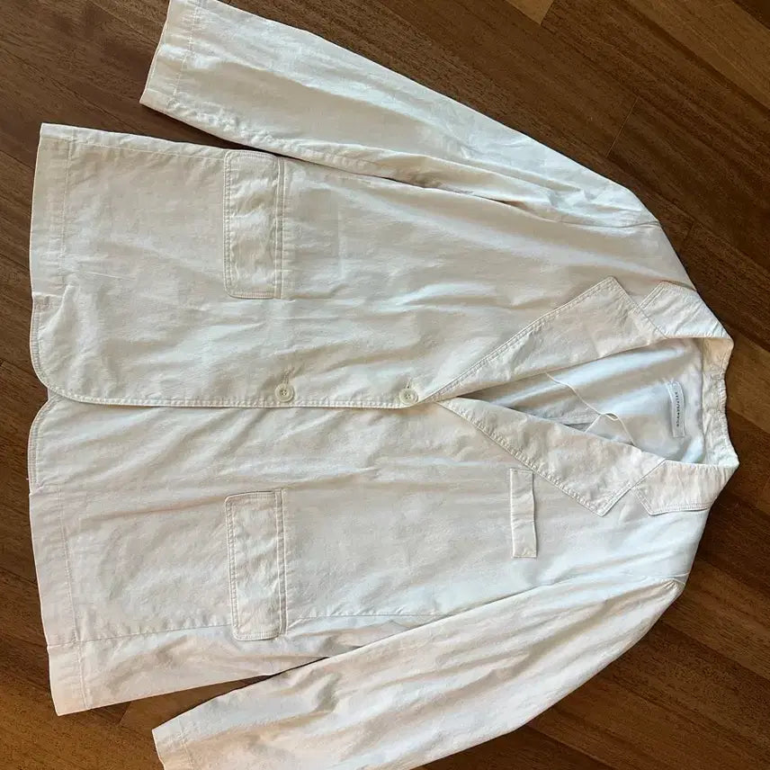 [BUNJANG] Self Service Ivory Cotton Jacket / 셀프서비스 아이보리 코튼 자켓