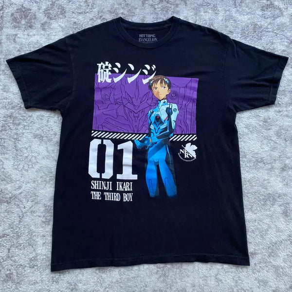 [BUNJANG] Evangelion Official Anime T-Shirt / 에반게리온 오피셜 애니메이션 티셔츠 애니티