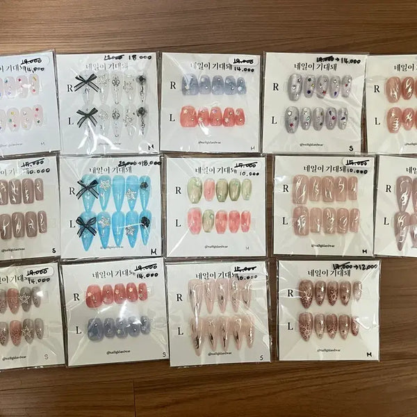 [BUNJANG] Handmade Nail Tips (S/M Size) / 수제네일팁 s/m 사이즈