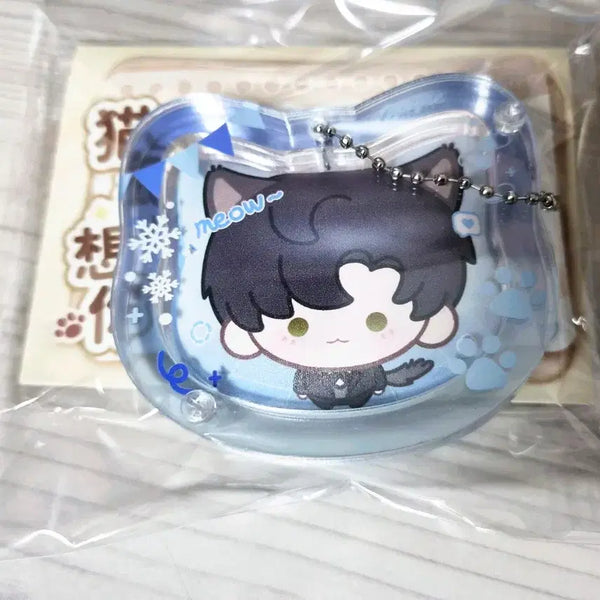[BUNJANG] Love and Deep Space Seo Eon Cat Butler Badge Bundle Set / 럽딥 러브앤딥스페이스 냥집사 이서언 뱃지 굿즈 공식 비공식