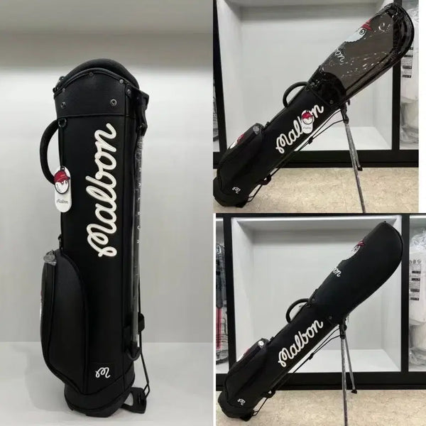 [BUNJANG] Malbon Golf Lightweight Stand Bag - Black / 정품 말본골프 경량 스탠드백 블랙