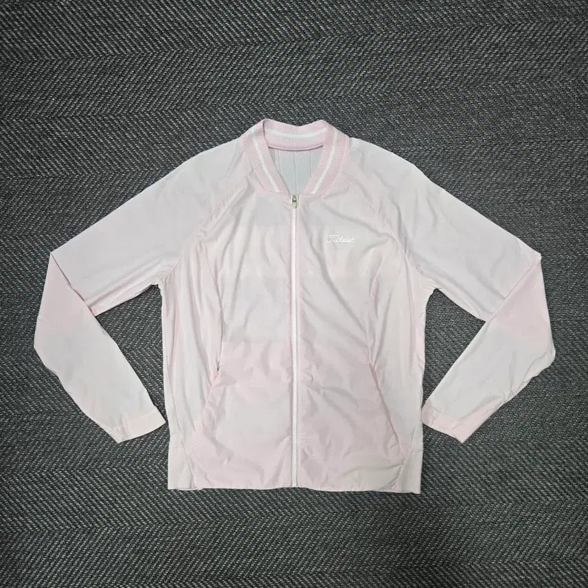 [BUNJANG] Titleist Women's Lightweight Knit Windbreaker Jacket - Pink / 타이틀리스트 여성 경량 니트 바람막이 자켓 핑크