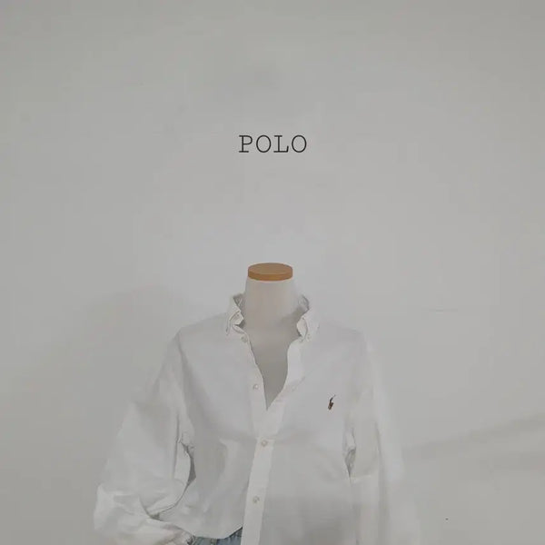 [BUNJANG] Polo Ralph Lauren Classic Oxford Cotton White Pony Logo Shirt / No.26072704 폴로 랄프로렌 화이트 셔츠