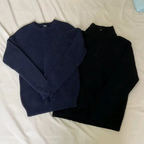 [BUNJANG] Uniqlo Knit Zip-Up Sweater / 유니클로 니트 니트집업