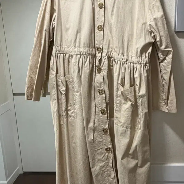[BUNJANG] Beige Shirt Dress / 셔츠원피스