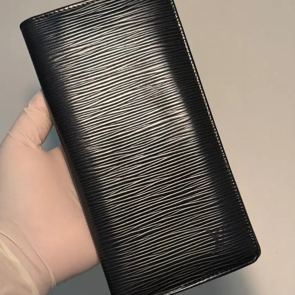 [BUNJANG] Louis Vuitton Epi Leather Long Wallet Black / [정품/OS] 루이비통 에피 가죽 장지갑 블랙