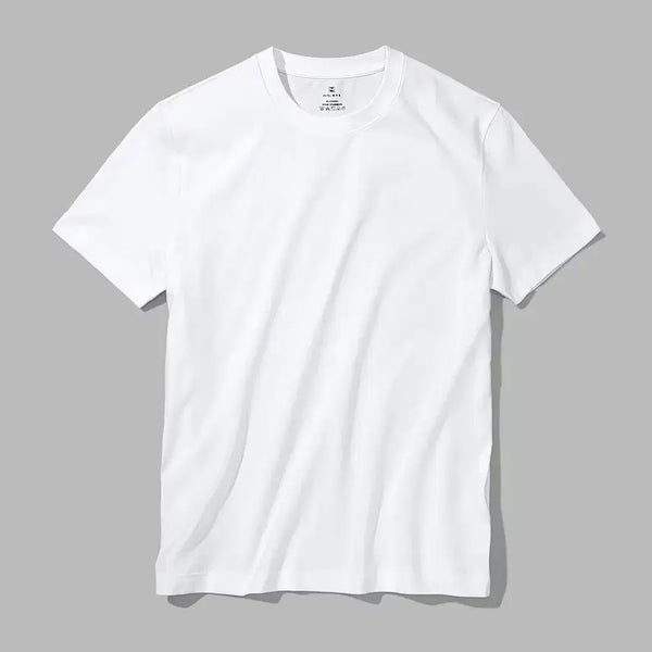 [BUNJANG] White Short Sleeve T-Shirt / 올여름 가장 유행하는 화이트 반팔 세련됨 심플함 통기성 편안함