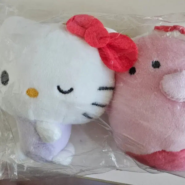 [BUNJANG] Sanrio x Obakeny Kitty Nico Nui Plush Keyring (Authentic) / 정품) 일본 라이선스 산리오 x 오바케누 키티니코누이 가꾸 인형키링팝니다
