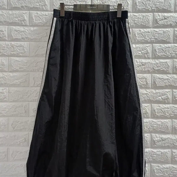 [BUNJANG] Black Crinkled Skirt (XL) / XL 바스락스커트 블랙