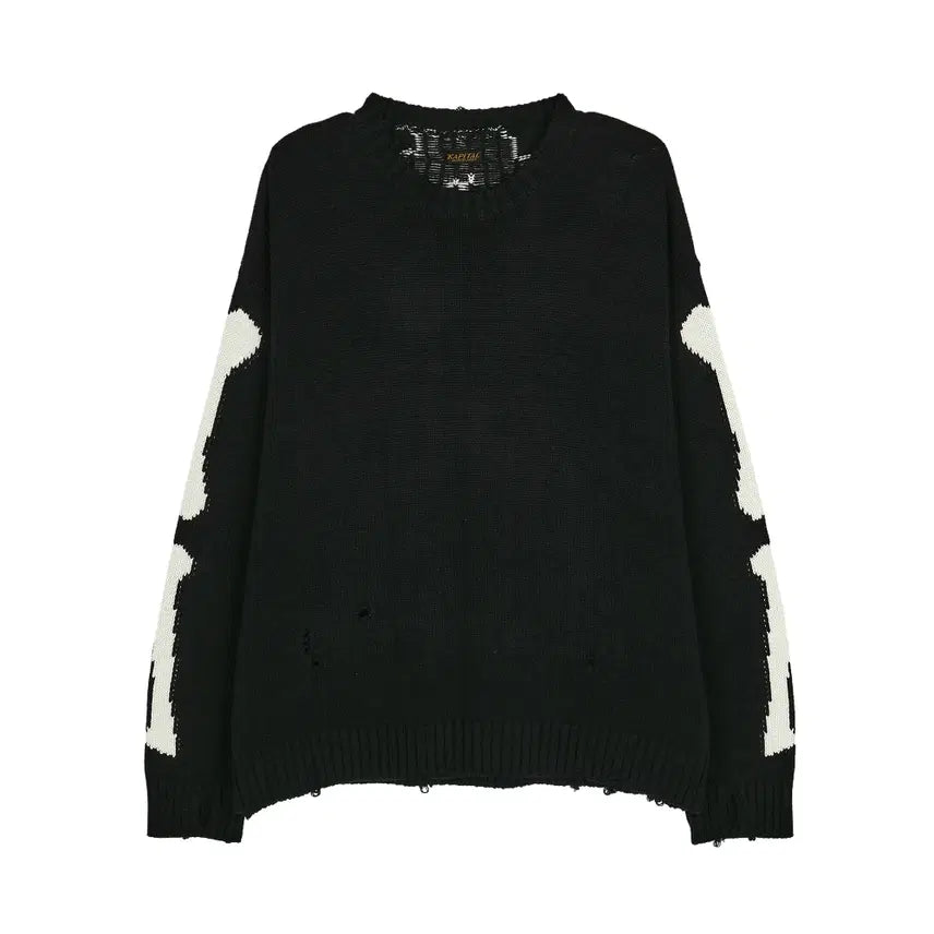 [BUNJANG] Capital 5G Cotton Bond Crewneck Sweater Black / [1] 캐피탈 5G 코튼 본 크루넥 스웨터 블랙