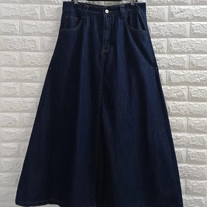 [BUNJANG] Hudan39 Denim Long Skirt (Size L) / 허단39 데님 롱스커트 L