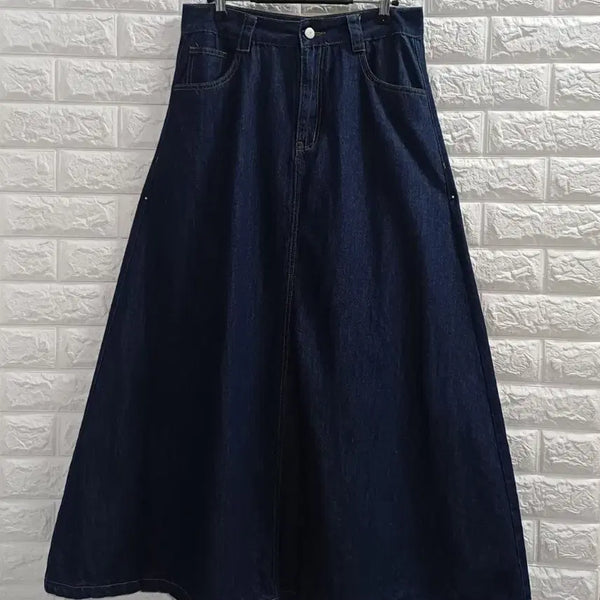 [BUNJANG] Hudan39 Denim Long Skirt (Size L) / 허단39 데님 롱스커트 L
