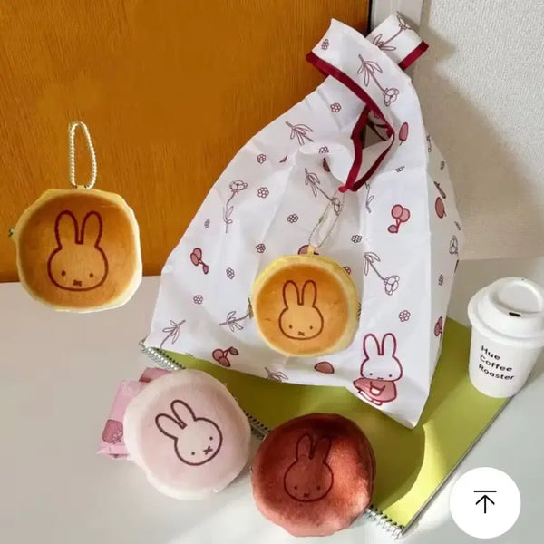 [BUNJANG] Miffy Baked Bread Series Shopping Bag (3 Colors) / 미피 구운빵 장바구니 3가지 색상 ( + 핑크빵 탄빵 )