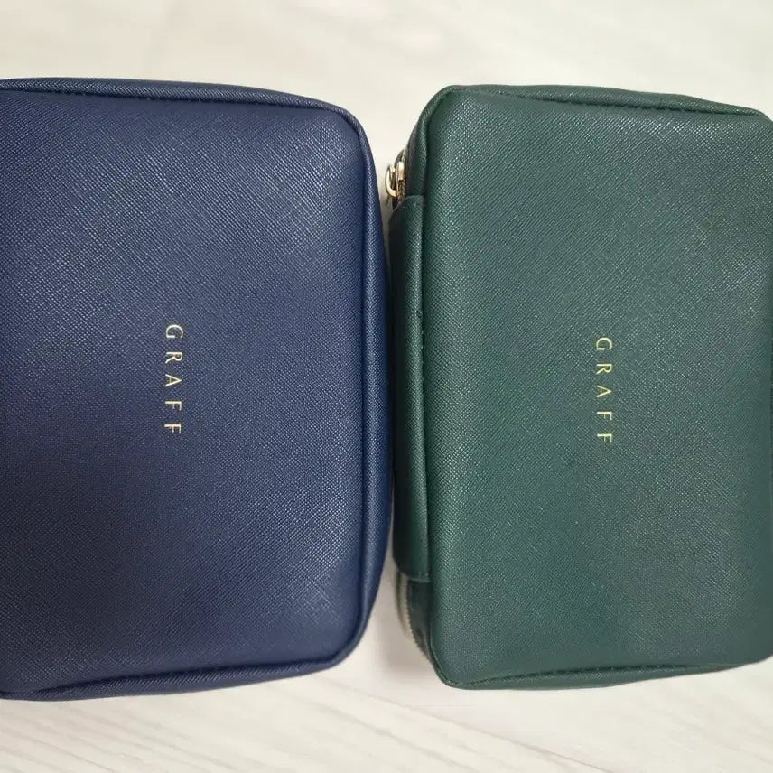 [BUNJANG] Korean Air x Graff Saffiano Pouch / 대한항공  그라프 파우치 (내용물X)