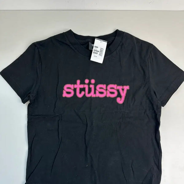 [BUNJANG] Stussy Women's Cropped Short Sleeve T-Shirt / 스투시 크롭 반팔 (우먼)