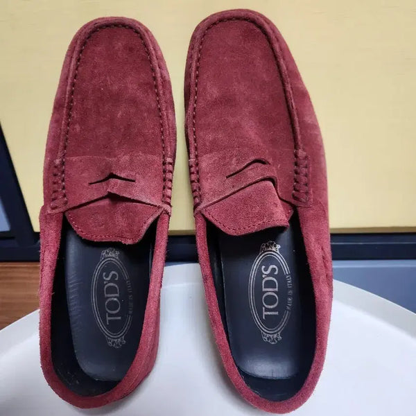 [BUNJANG] Tod's Suede Loafers Burgundy / 토즈 스웨이드 로퍼 버건디
