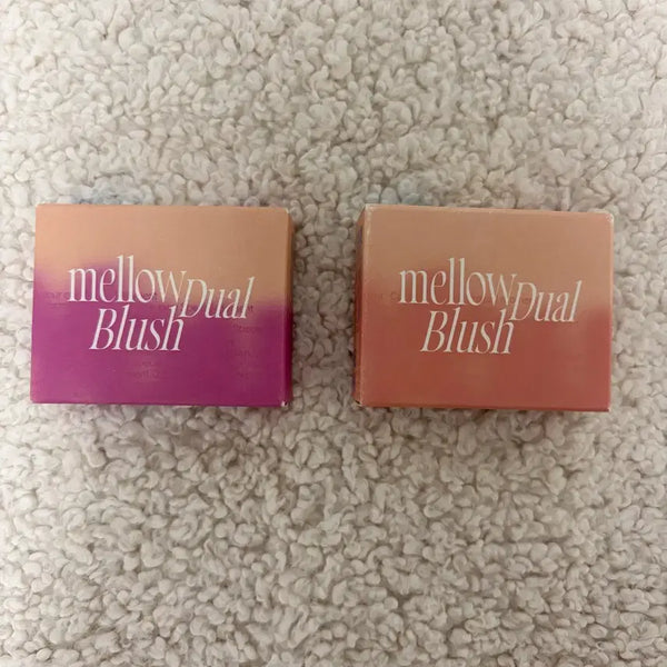 [BUNJANG] fwee Mellow Dual Blusher ND02 Downtempo & MV02 Icy Cupid / 퓌 멜로우 듀얼 블러셔 ND02 MV02 fwee