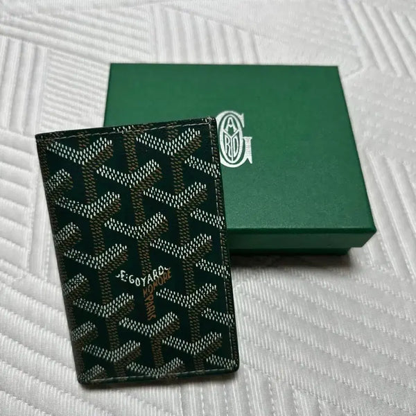 [BUNJANG] Goyard Saint Pierre Green Leather Bifold Wallet / 고야드 생피에르 그린
