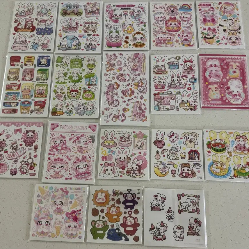 [BUNJANG] 18 Sets of "Poyeong" Stickers Bundle Set / 포용 인스 18세트 일괄 판매