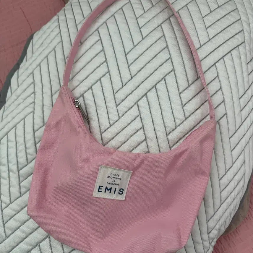 [BUNJANG] Emis Hobo Bag Pink / 이미스 호보백 핑크