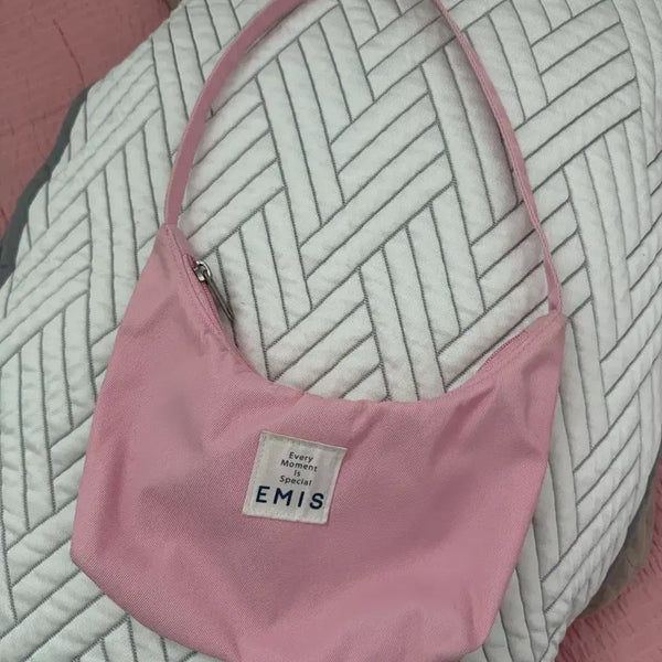 [BUNJANG] Emis Hobo Bag Pink / 이미스 호보백 핑크