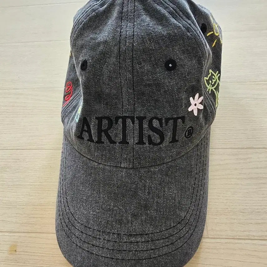 [BUNJANG] Bonet's Palette Embroidered Ball Cap Hat / 보나츠팔레트 자수 볼캡 모자