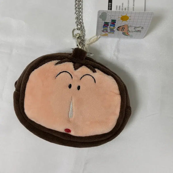 [BUNJANG] Crayon Shin-chan Megu Face Pouch Keyring / 짱구는못말려 맹구 페이스 파우치 키링