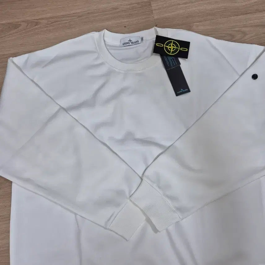 [BUNJANG] Stone Island Sweatshirt White 2XL / 스톤아일랜드 맨투맨 화이트 2XL