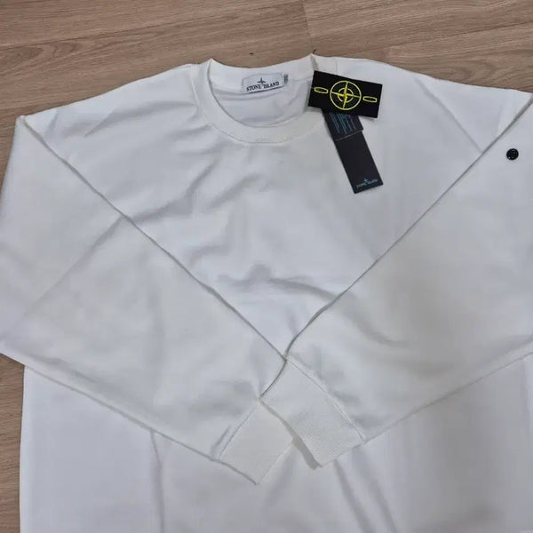 [BUNJANG] Stone Island Sweatshirt White 2XL / 스톤아일랜드 맨투맨 화이트 2XL