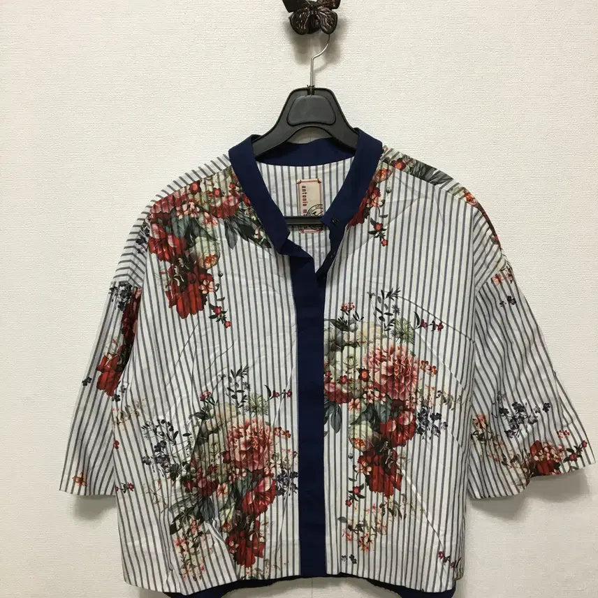 [BUNJANG] Antonio Marras Flower Print Blouse Shirt / 안토니오마라스 플라워 블라우스 남방