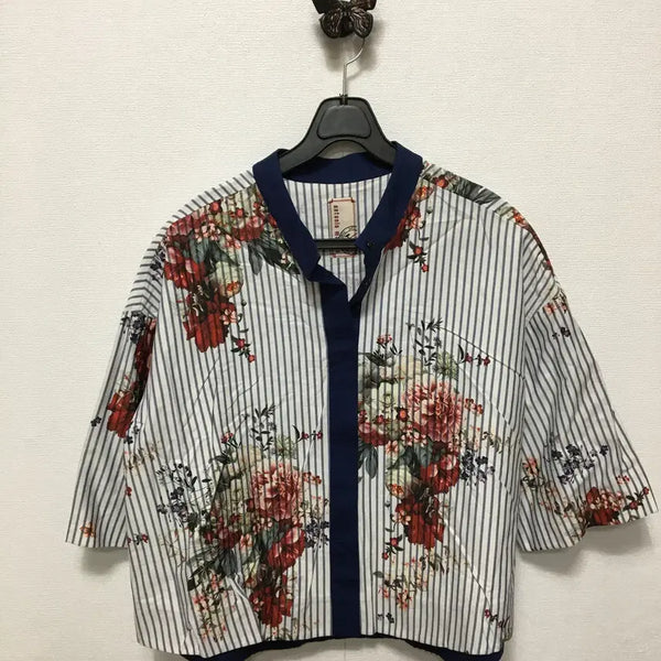 [BUNJANG] Antonio Marras Flower Print Blouse Shirt / 안토니오마라스 플라워 블라우스 남방