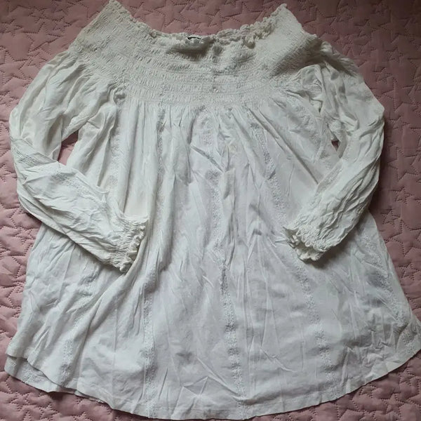 [BUNJANG] Ralph Lauren White Blouse L / 정품)랄프로렌 화이트 블라우스 L